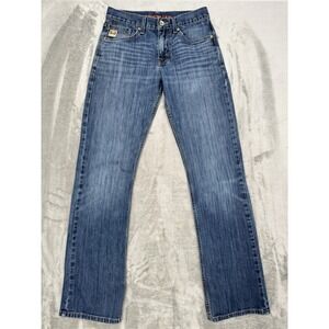 Cinch Ian Jeans Mens 28x34 Bootcut Blue Denim Western Pants Cowboy Stretch Work